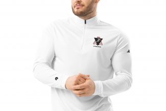 Pullover Adidas „Athletik“ mit Viertel-Reißverschluss – White Collection