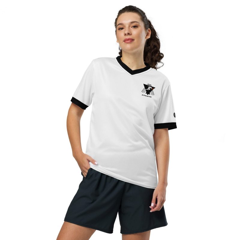 Chris Bee Recyceltes Unisex-Trikot „Athletik“ – White Collection