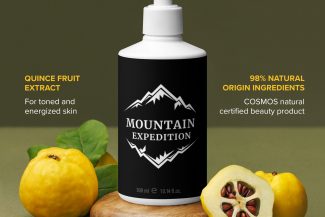 Erfrischendes Natural Cosmos Hand & Body Wash "Mountain Expedition" - Black Collection