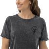Chris Bee Unisex Denim-T-Shirt "Tennis" – Bild 3