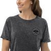 Chris Bee Unisex Denim-T-Shirt "Golf" – Bild 3