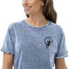 Chris Bee Unisex Denim-T-Shirt "Tennis" – Bild 11