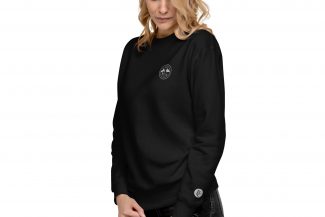 Chris Bee Unisex-Premium-Pullover „Golf“ – Black Collection