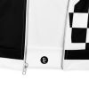 Unisex Bomberjacke Schachbrett Black&White – Bild 5