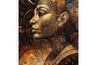 "Pharao der Sonne" – Gerahmtes Poster auf mattem Papier - "The King of the Sun"